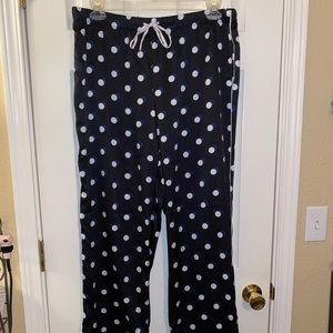 Victoria Secret polka dot satin/silky pajama pants